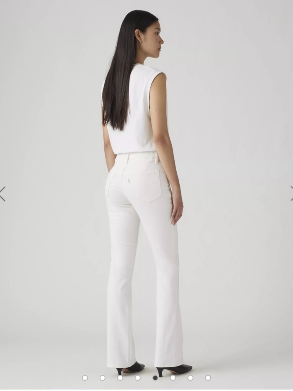Levi’s 725 HIGH RISE BOOTCUT WOMEN'S JEANS in white